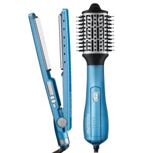 COMBO CEPILLO SECADOR /PLANCHA BABYLISS DIGITAL  PLANCHA 4091